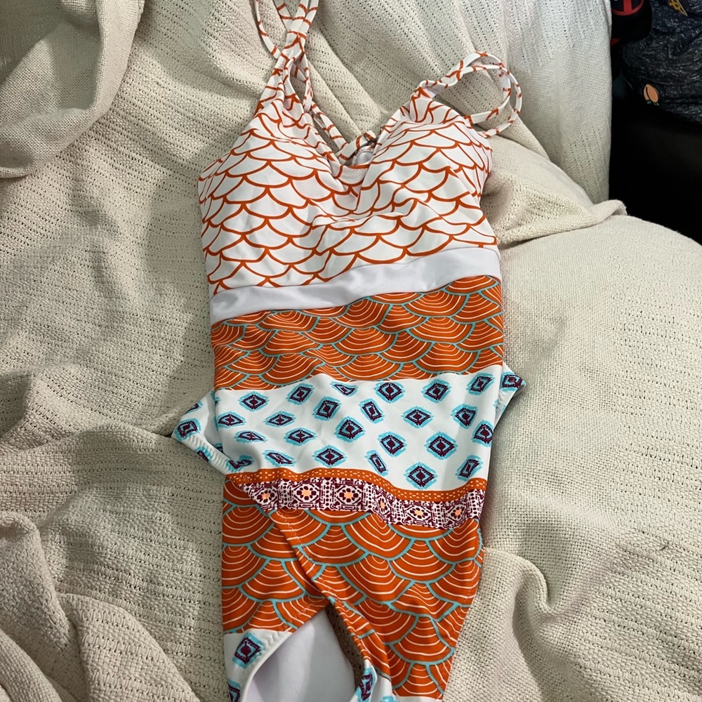 Cupshe Mermaid Print One-Piece Swimsuit